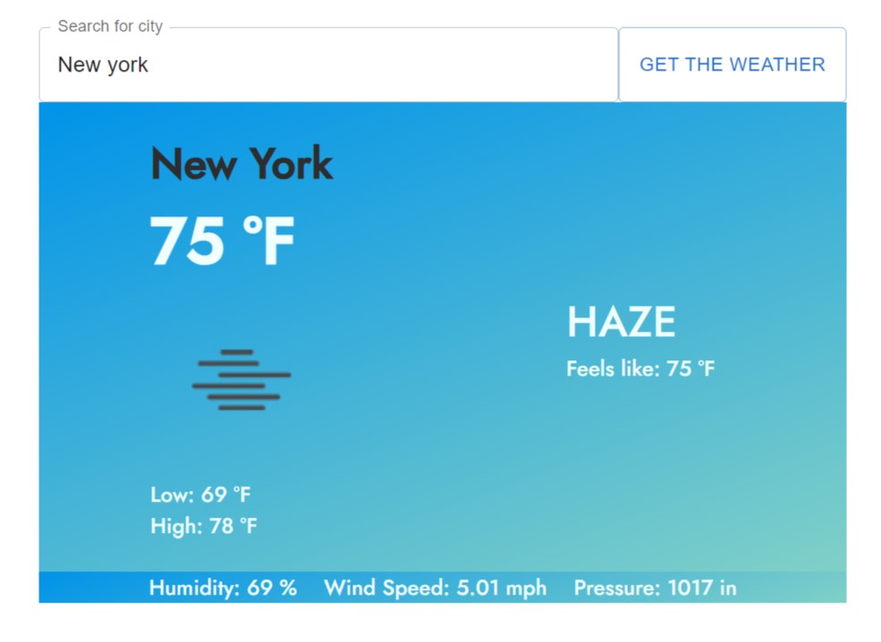weather app